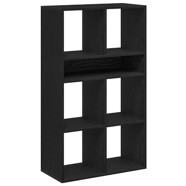 vidaXL Bibliothèque noire 66x31x112 cm en bois d'ingénierie