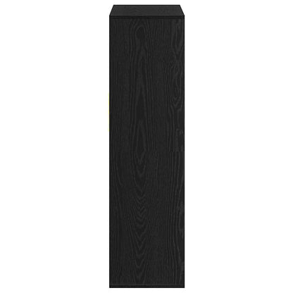 vidaXL Bibliothèque noire 66x31x112 cm en bois d'ingénierie