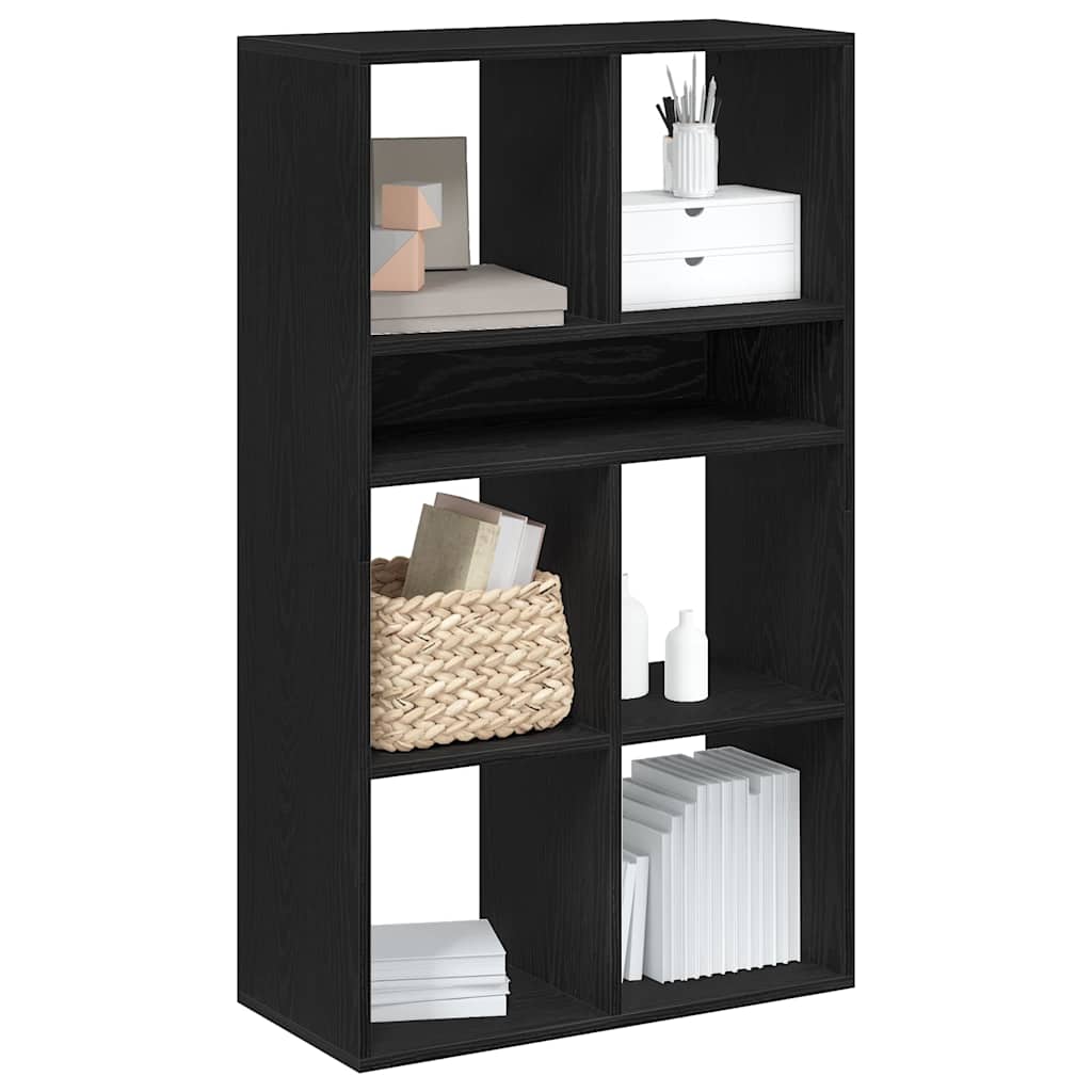 vidaXL Bibliothèque noire 66x31x112 cm en bois d'ingénierie