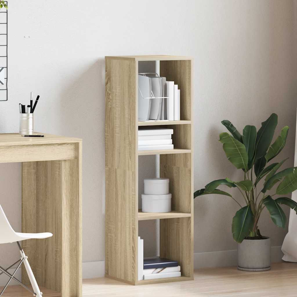 vidaXL Bücherregal Sonoma-Eiche 34x31x112 cm Holzwerkstoff