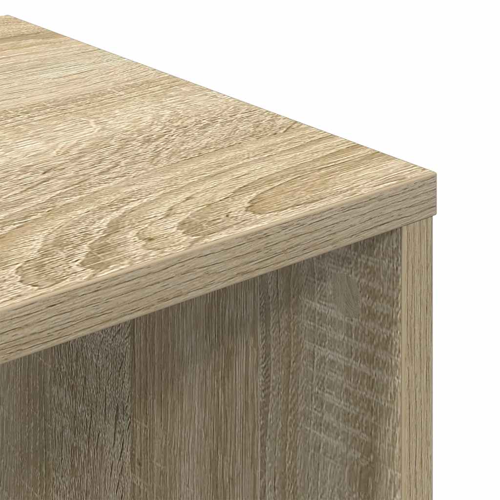 vidaXL Bücherregal Sonoma-Eiche 34x31x112 cm Holzwerkstoff