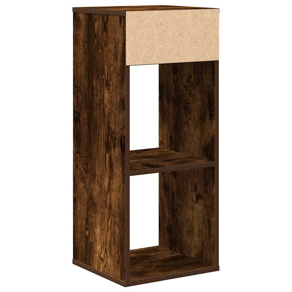 vidaXL Bibliothèque chêne fumé 34x31x80 cm Bois d'ingénierie