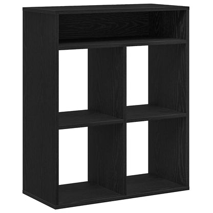 vidaXL Bibliothèque noire 66x31x80 cm en bois d'ingénierie