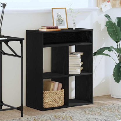 vidaXL Bibliothèque noire 66x31x80 cm en bois d'ingénierie
