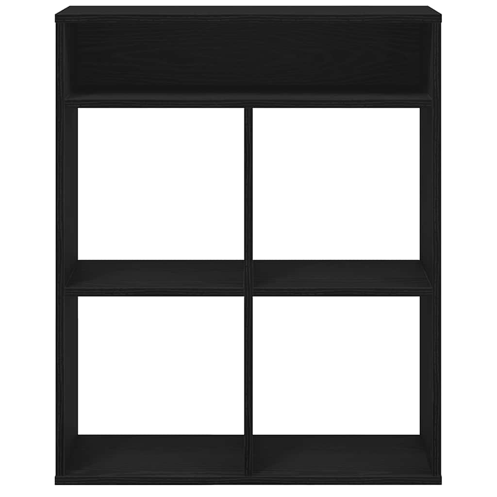 vidaXL Bibliothèque noire 66x31x80 cm en bois d'ingénierie