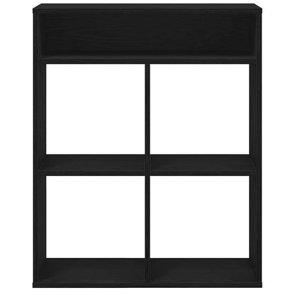 vidaXL Bibliothèque noire 66x31x80 cm en bois d'ingénierie
