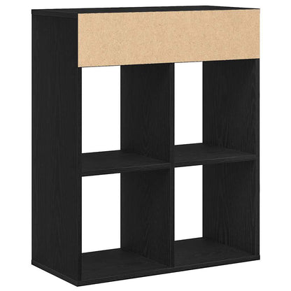 vidaXL Bibliothèque noire 66x31x80 cm en bois d'ingénierie