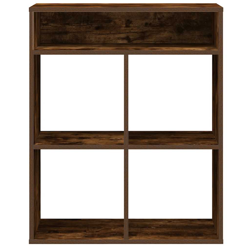 vidaXL Bibliothèque chêne fumé 66x31x80 cm Bois d'ingénierie
