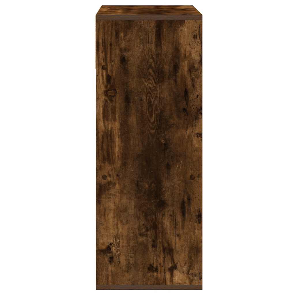 vidaXL Bibliothèque chêne fumé 66x31x80 cm Bois d'ingénierie