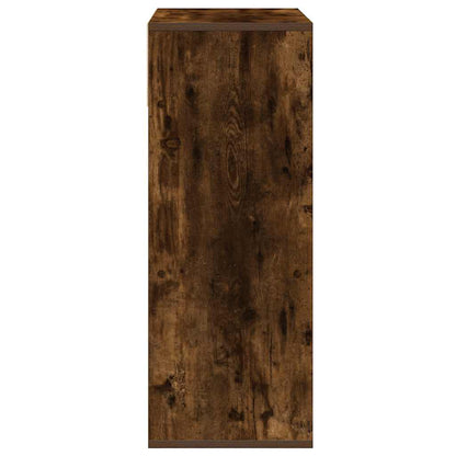 vidaXL Bibliothèque chêne fumé 66x31x80 cm Bois d'ingénierie