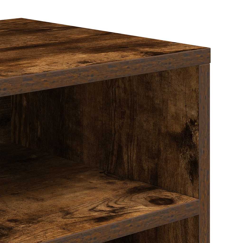 vidaXL Bibliothèque chêne fumé 66x31x80 cm Bois d'ingénierie