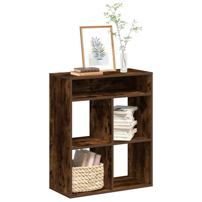 vidaXL Bibliothèque chêne fumé 66x31x80 cm Bois d'ingénierie