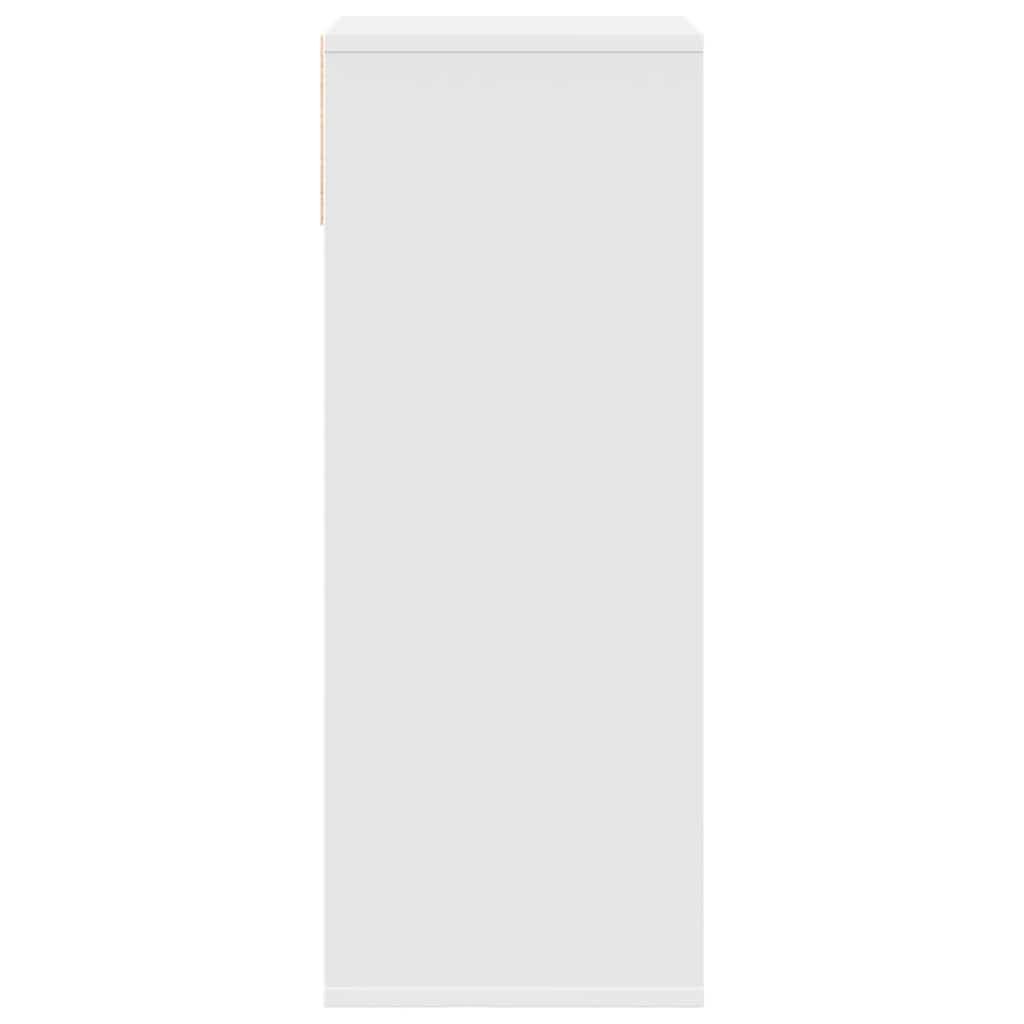 vidaXL Bibliothèque Blanc 34x31x80 cm Bois d'ingénierie