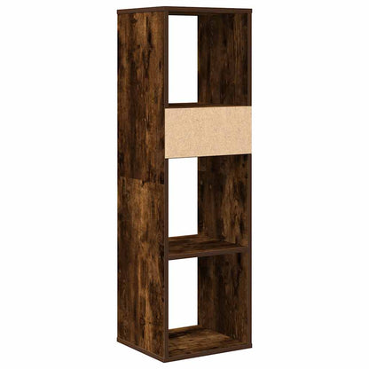 vidaXL Bücherregal Räuchereiche 34x31x112 cm Holzwerkstoff