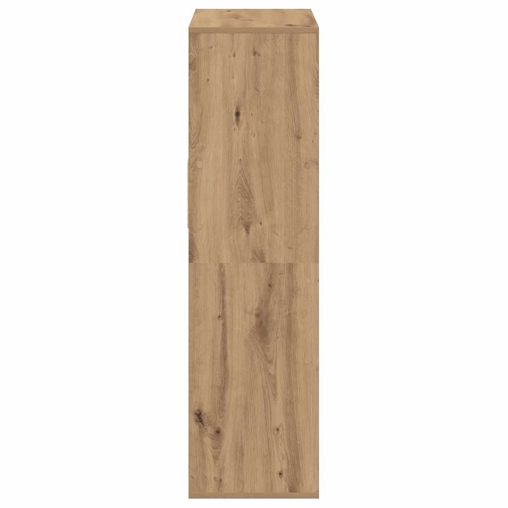 vidaXL Bücherregal Artisan-Eiche 66x31x112 cm Holzwerkstoff