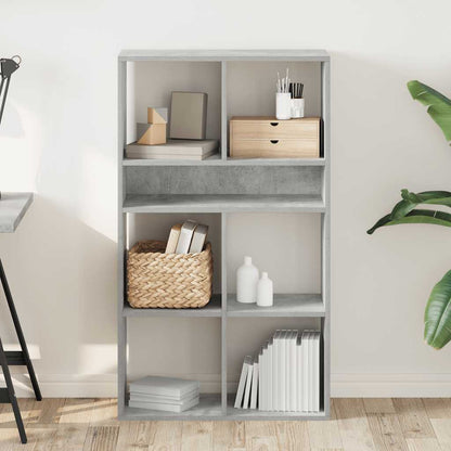 vidaXL Bücherregal Betongrau 66x31x112 cm Holzwerkstoff