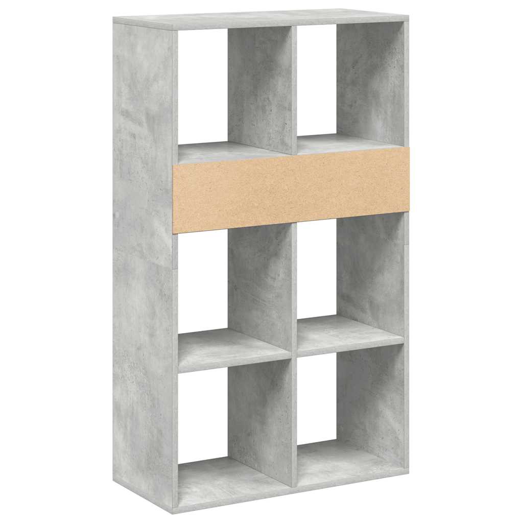 vidaXL Bücherregal Betongrau 66x31x112 cm Holzwerkstoff