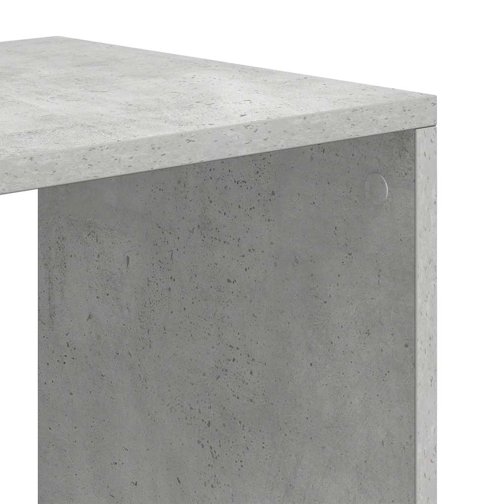 vidaXL Bücherregal Betongrau 66x31x112 cm Holzwerkstoff