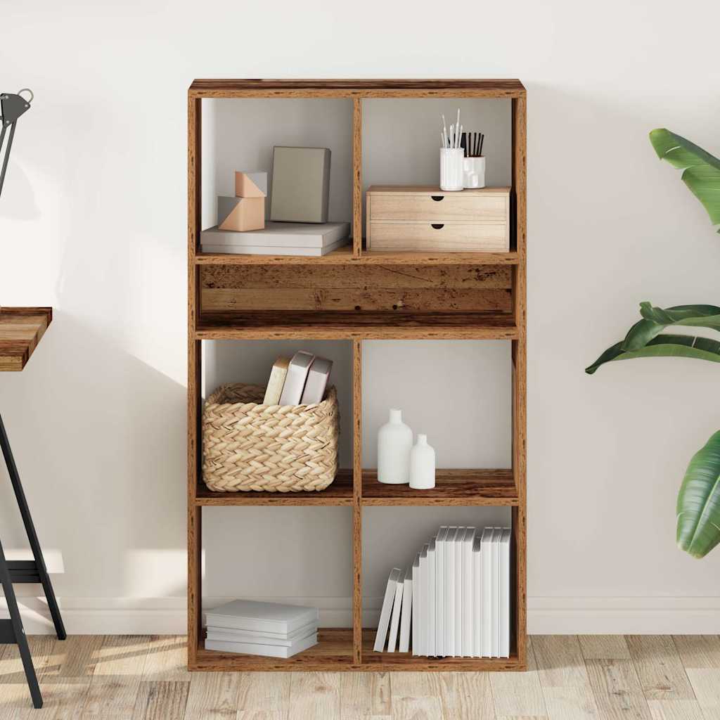 vidaXL Bibliothèque aspect bois de récupération 66x31x112 cm bois d'ingénierie