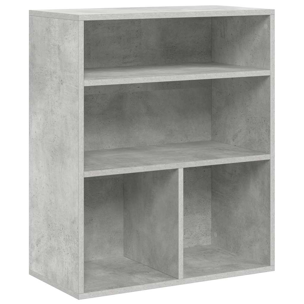 vidaXL Bücherregal Betongrau 60x30x71,5 cm Holzwerkstoff