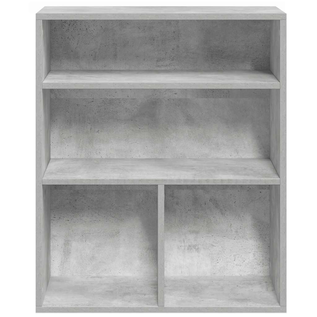 vidaXL Bücherregal Betongrau 60x30x71,5 cm Holzwerkstoff