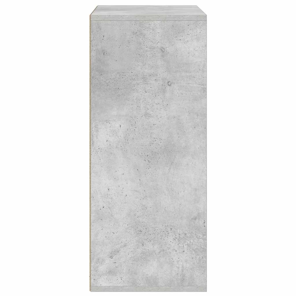 vidaXL Bücherregal Betongrau 60x30x71,5 cm Holzwerkstoff