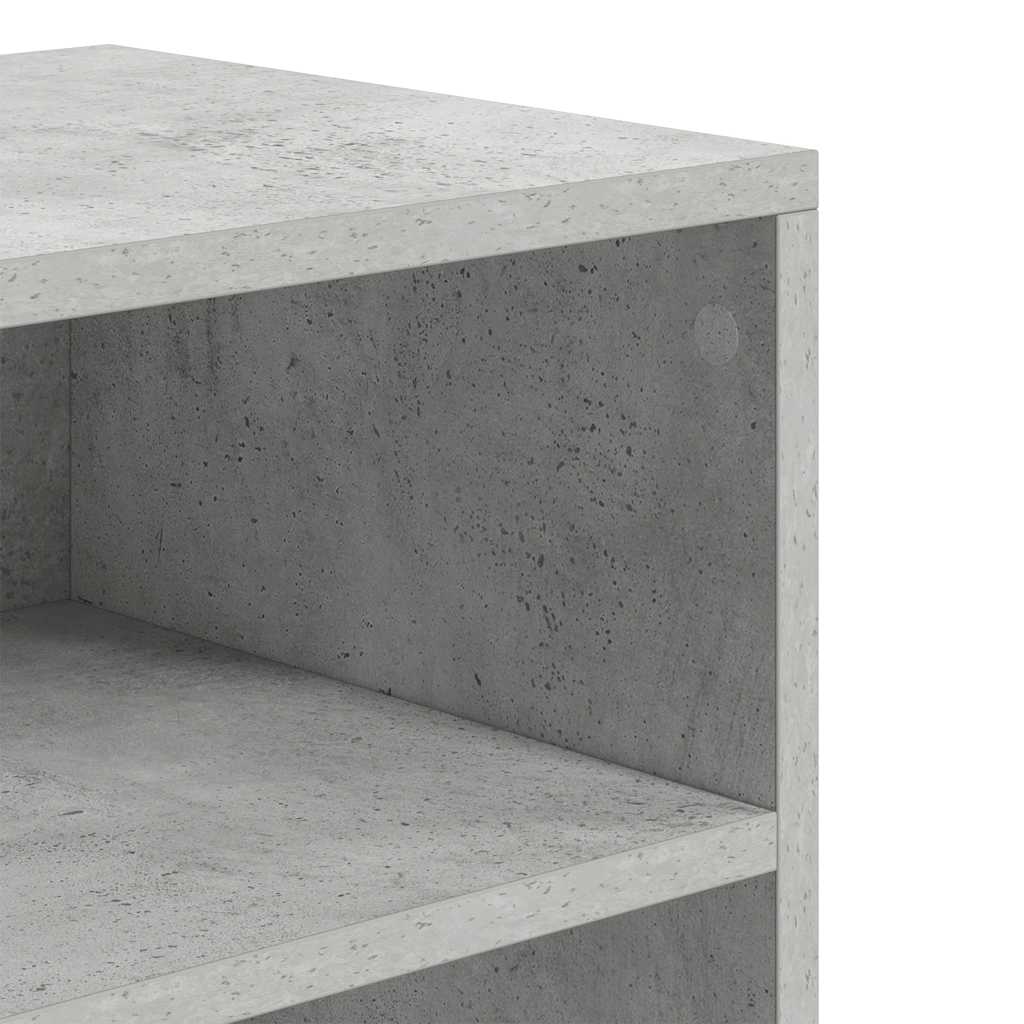 vidaXL Bücherregal Betongrau 60x30x71,5 cm Holzwerkstoff
