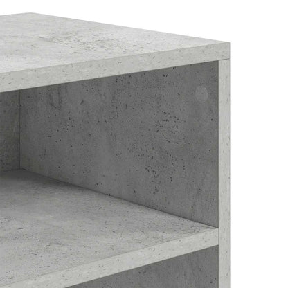 vidaXL Bücherregal Betongrau 60x30x71,5 cm Holzwerkstoff
