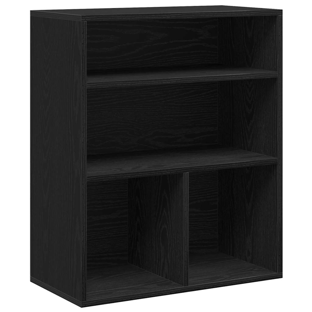 vidaXL Bibliothèque Noir 60x30x71,5 cm Bois d'ingénierie