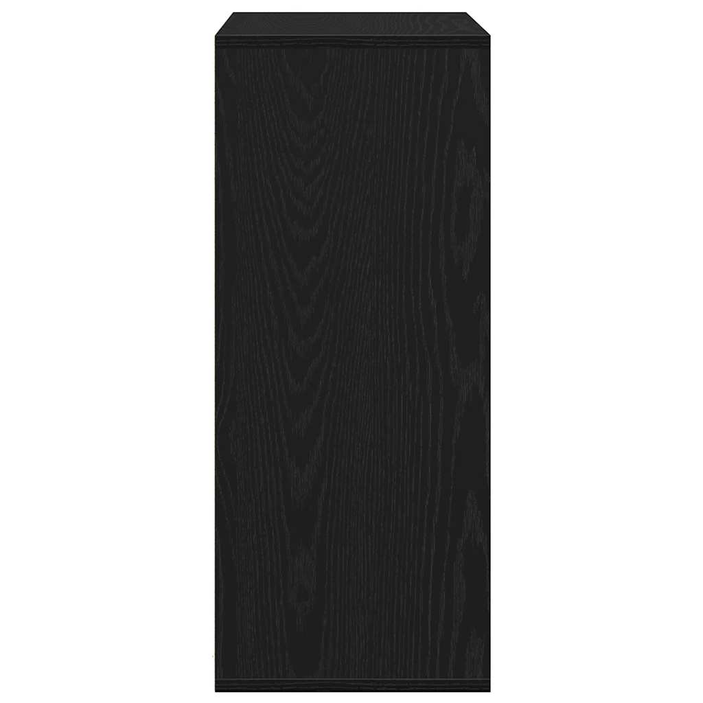 vidaXL Bibliothèque Noir 60x30x71,5 cm Bois d'ingénierie