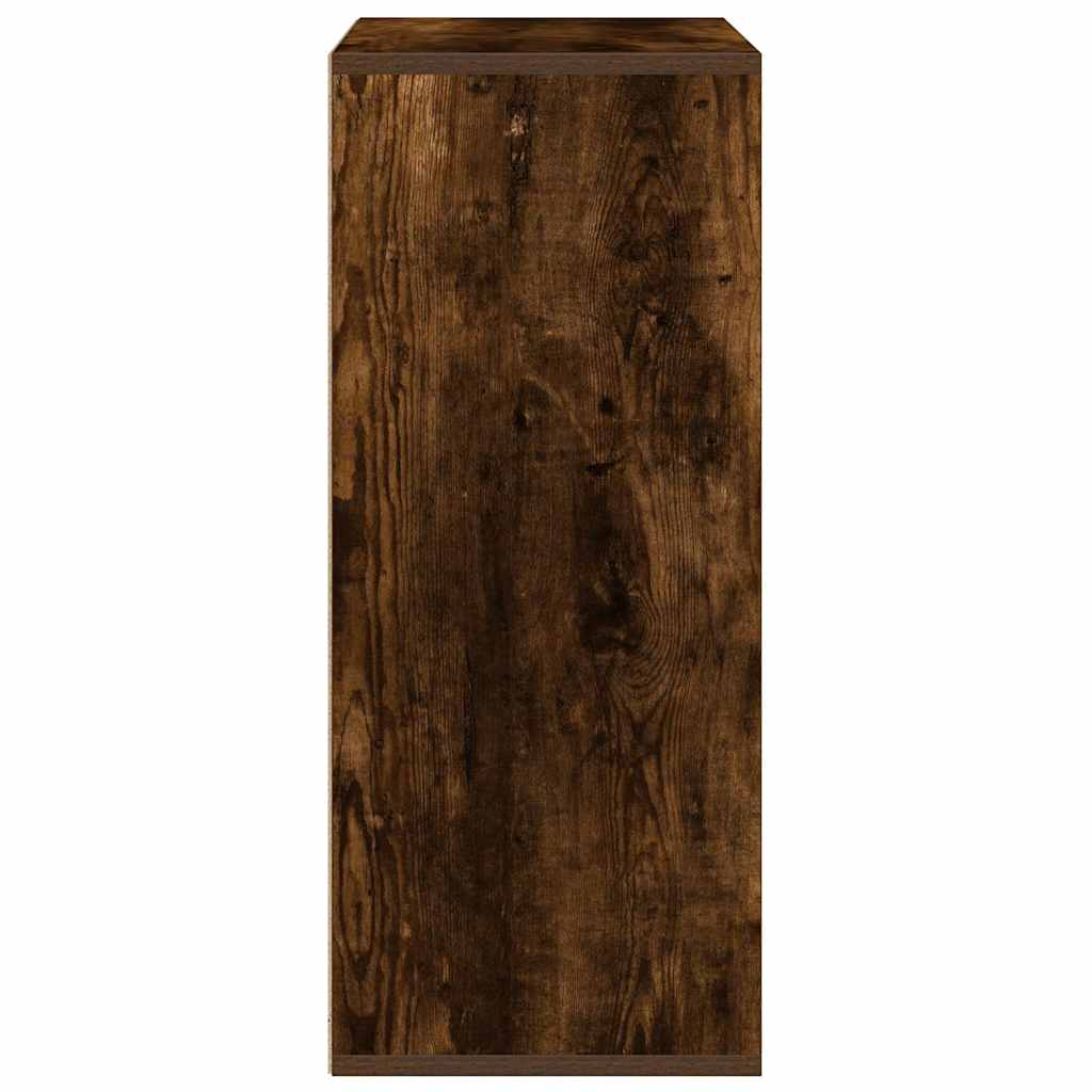 vidaXL Bibliothèque chêne fumé 60x30x71,5 cm Bois d'ingénierie