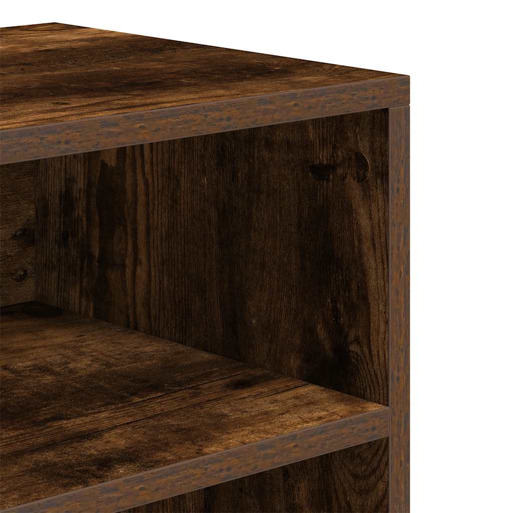 vidaXL Bibliothèque chêne fumé 60x30x71,5 cm Bois d'ingénierie