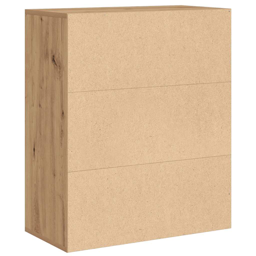 vidaXL Bücherregal Artisan-Eiche 60x30x71,5 cm Holzwerkstoff