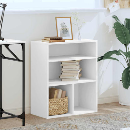 vidaXL Bücherregal Weiß 60x30x71,5 cm Holzwerkstoff