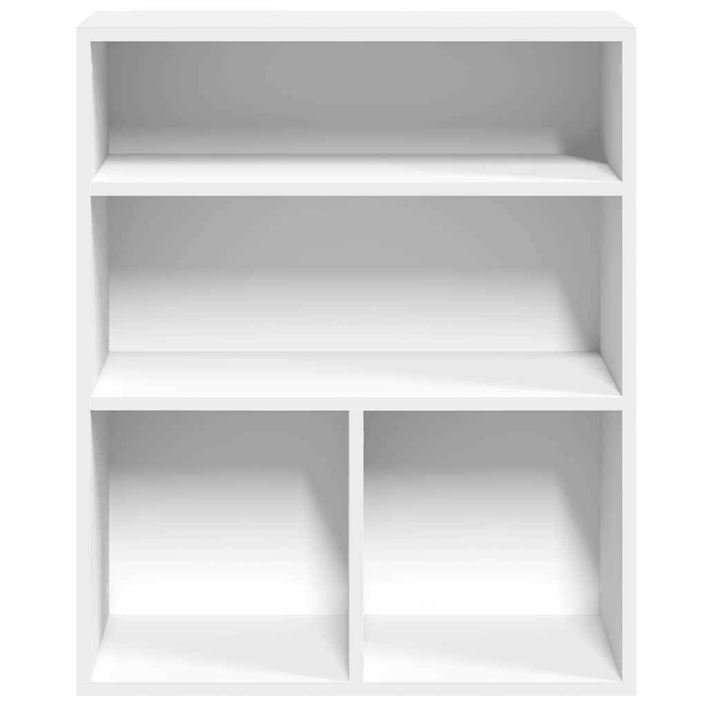vidaXL Bücherregal Weiß 60x30x71,5 cm Holzwerkstoff