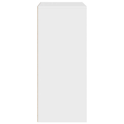 vidaXL Bücherregal Weiß 60x30x71,5 cm Holzwerkstoff