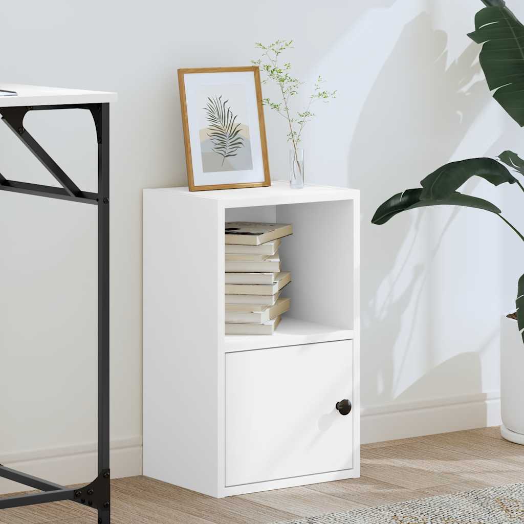 vidaXL Étagère à livres blanche 31x24x52 cm en bois d'ingénierie