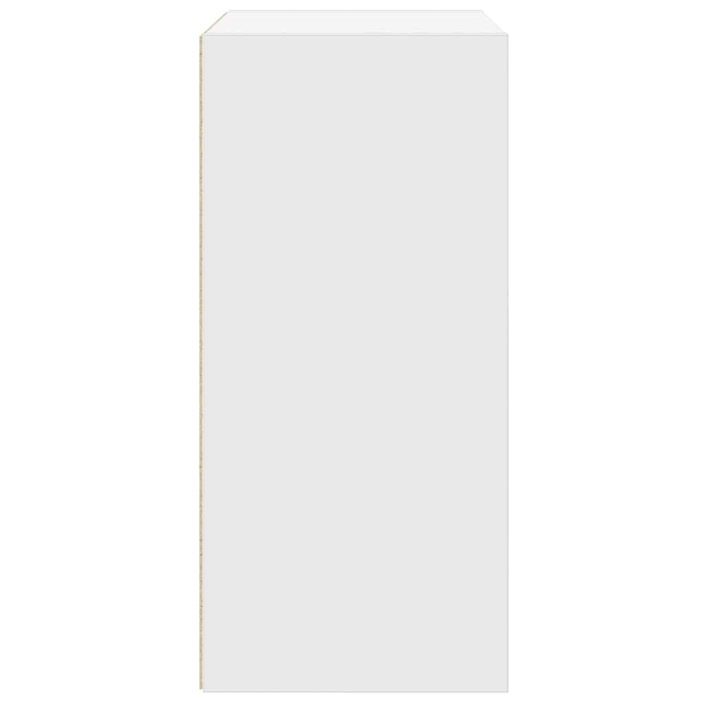 vidaXL Étagère à livres blanche 31x24x52 cm en bois d'ingénierie