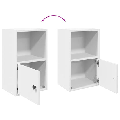 vidaXL Étagère à livres blanche 31x24x52 cm en bois d'ingénierie