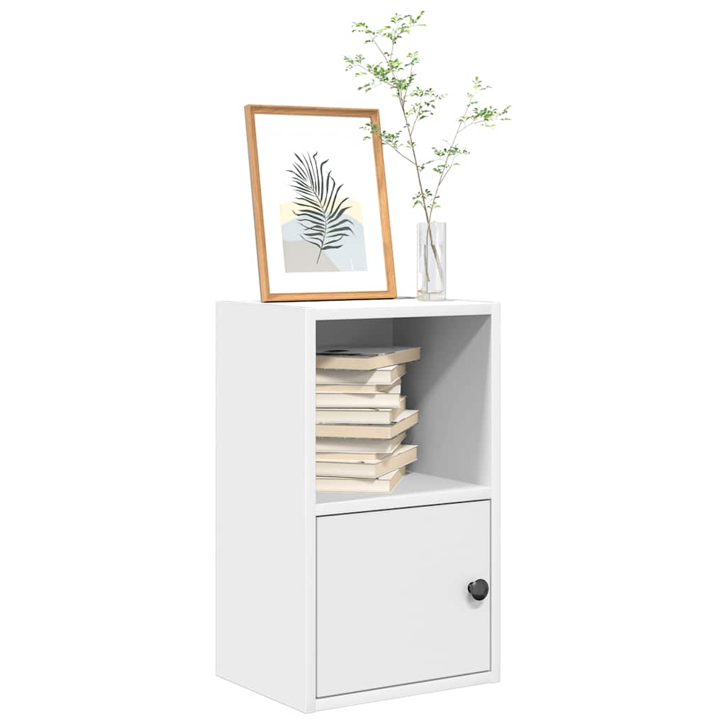 vidaXL Étagère à livres blanche 31x24x52 cm en bois d'ingénierie