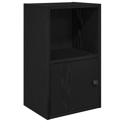 vidaXL Bibliothèque Noir aspect chêne 31x24x52 cm Bois d'ingénierie