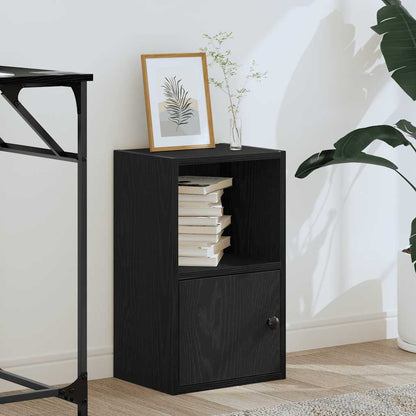 vidaXL Bibliothèque Noir aspect chêne 31x24x52 cm Bois d'ingénierie