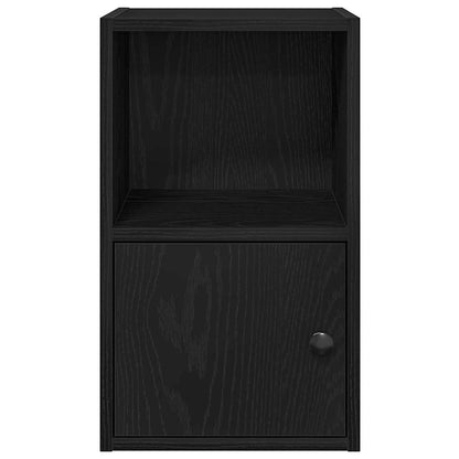 vidaXL Bibliothèque Noir aspect chêne 31x24x52 cm Bois d'ingénierie