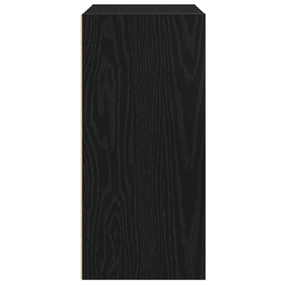 vidaXL Bibliothèque Noir aspect chêne 31x24x52 cm Bois d'ingénierie