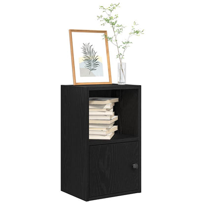 vidaXL Bibliothèque Noir aspect chêne 31x24x52 cm Bois d'ingénierie
