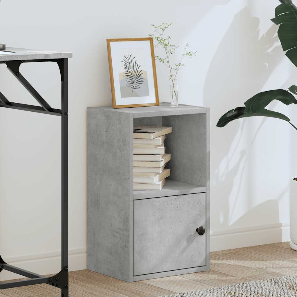 vidaXL Étagère à livres gris béton 31x24x52 cm en bois d'ingénierie