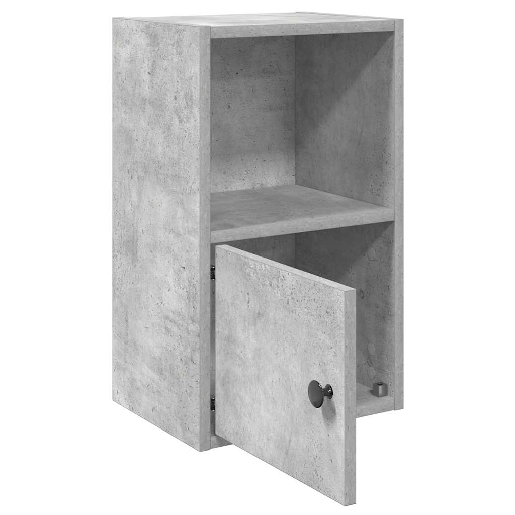 vidaXL Étagère à livres gris béton 31x24x52 cm en bois d'ingénierie