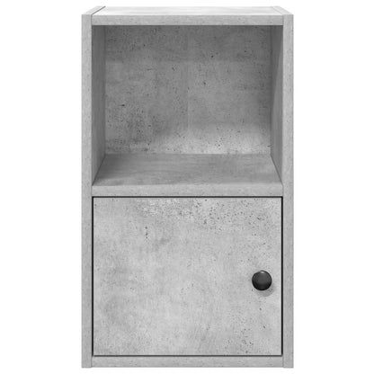 vidaXL Étagère à livres gris béton 31x24x52 cm en bois d'ingénierie