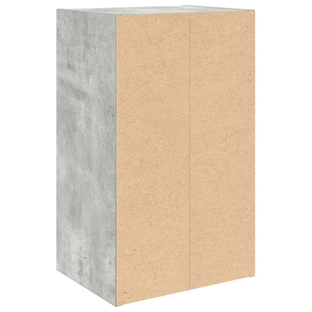 vidaXL Étagère à livres gris béton 31x24x52 cm en bois d'ingénierie