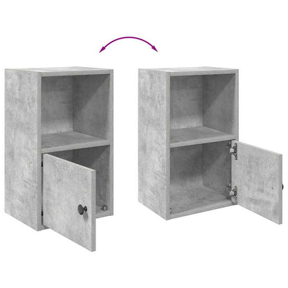 vidaXL Étagère à livres gris béton 31x24x52 cm en bois d'ingénierie